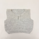 Handknitted Natural Vest