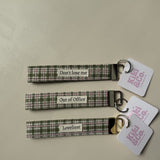 Keychain - Green Plaid