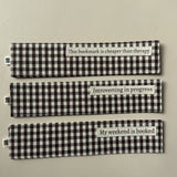 Bookmark - Chocolate Gingham
