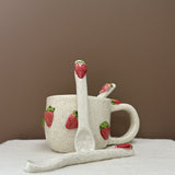 Strawberry Pottery Spoon