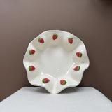 White Speckle Strawberry Bowl