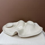 White Wavey/Frill Platter - Medium