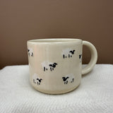 Handmade/Hand Painted Pottery Mug - Little Sheep