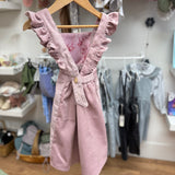 Corduroy Pinafore Dress - Blush Pink