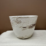 Glazed White Pot Plant Holder