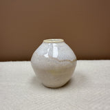 Handmade Bud Vase — Soft Pink & Cream Glaze #122