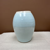 Handmade Pottery Vase — Light Blue Glaze #118