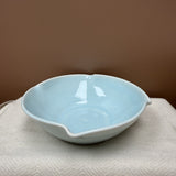 Handmade Pottery Bowl — Light Blue Glaze #101