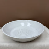 Handmade Pottery Bowl — White Speckled Glaze