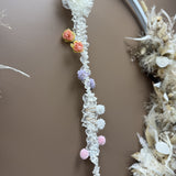 Handmade Hair Clip Garland - Cream Floral