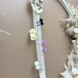 Handmade Hair Clip Garland - Yellow Bow