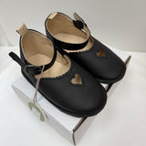 Black Leather Love Sandal