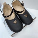 Black Leather Love Sandal