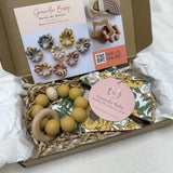 Bib + Teether Giftset - Sunflowers