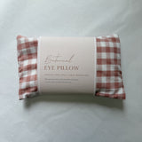 Botanical Eye Pillow - Pink Gingham
