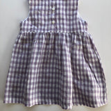 Elsie Dress - Purple Gingham