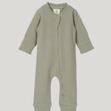 Footless Onesie Zipsuit - Sage