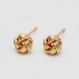 Knot Stud - Gold Earrings