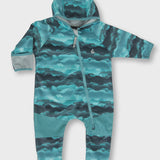 All-Weather fleece Onesie - Mountain Mist