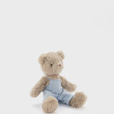 Baby Honey Bear - Overalls Baby Blue