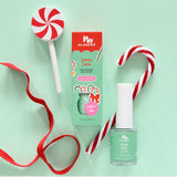 Limited Edition Christmas Candy Cane Scented Kids Polish - Shimmery Pastel Green