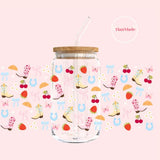 Glass Tumbler with Straw - Cowgirl Summer Tumbler