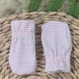 Baby Mittens - Pink Stripe