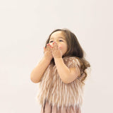 Little Fur Vest - Dusty Rose