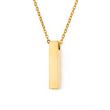 Rectangular Bar Memorial Pendant