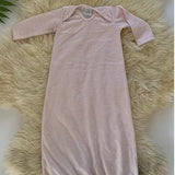 Merino Gown - Pink Stripe