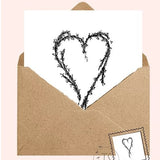 Waterfall Heart Card