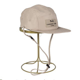 5 Panel Waterproof Snapback Hats -Beige