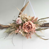 Floral Antlers - Dusky Mauve