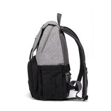 Payton Nappy Backpack: Black/Grey