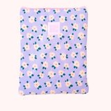 Quilted eReader/Book Sleeve - Blue Daisys