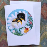 Bumblebee in Flower Card