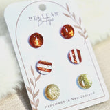 Christmas 3 Pair Stud Pack