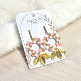 Pink Wreath Earrings