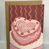 Love You Cake Card