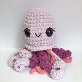 Handmade Small Purple Crochet Octopus