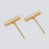 Bar Stud - Gold / Silver Earrings