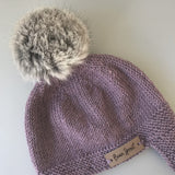 Harakeke Merino Hat - Amethyst