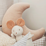 Ribbed Moon Cushion | French Vanilla