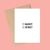 A6 Card - Naughty or Nice