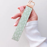 Mint Daisy- assorted words keychain