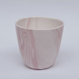 Pink and White Marbled Tumbler