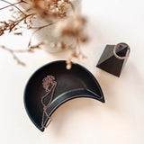 Moon Trinket Dish - Black