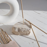 Travertine Incense Holder