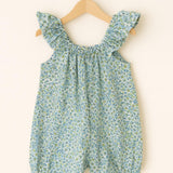 Butterfly Romper - Blue Roses