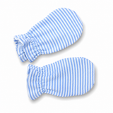 Merino Baby Mittens - Blue Stripe